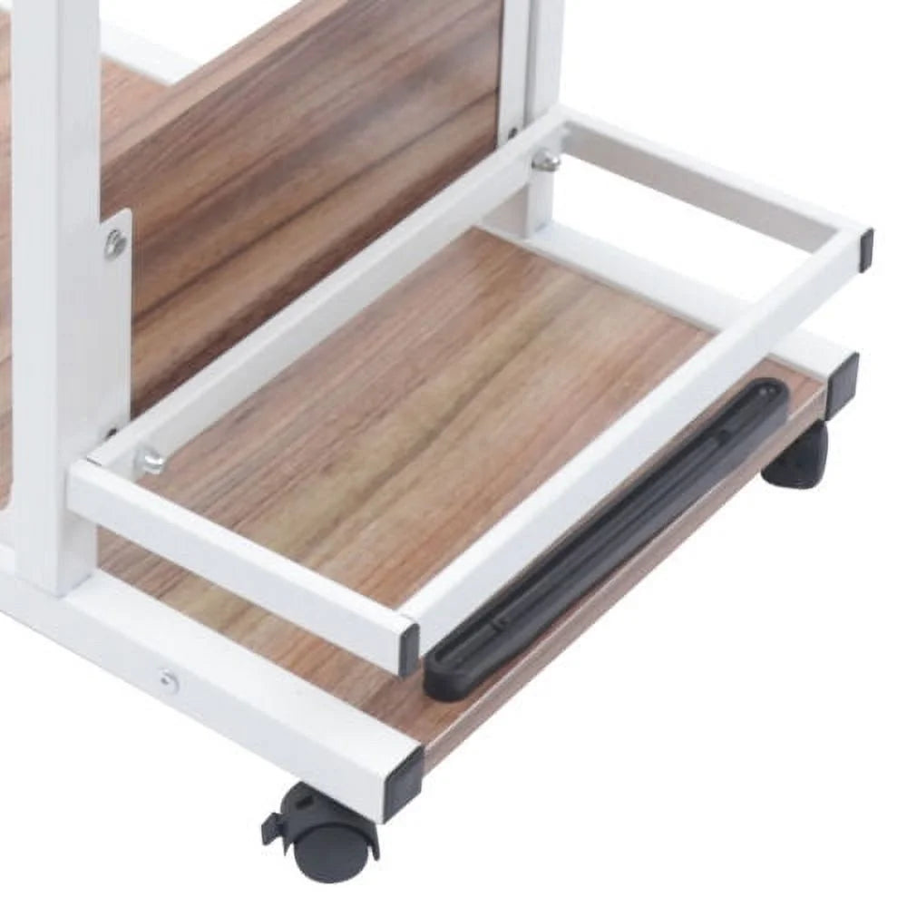 Adjustable C Table with Wheels W803