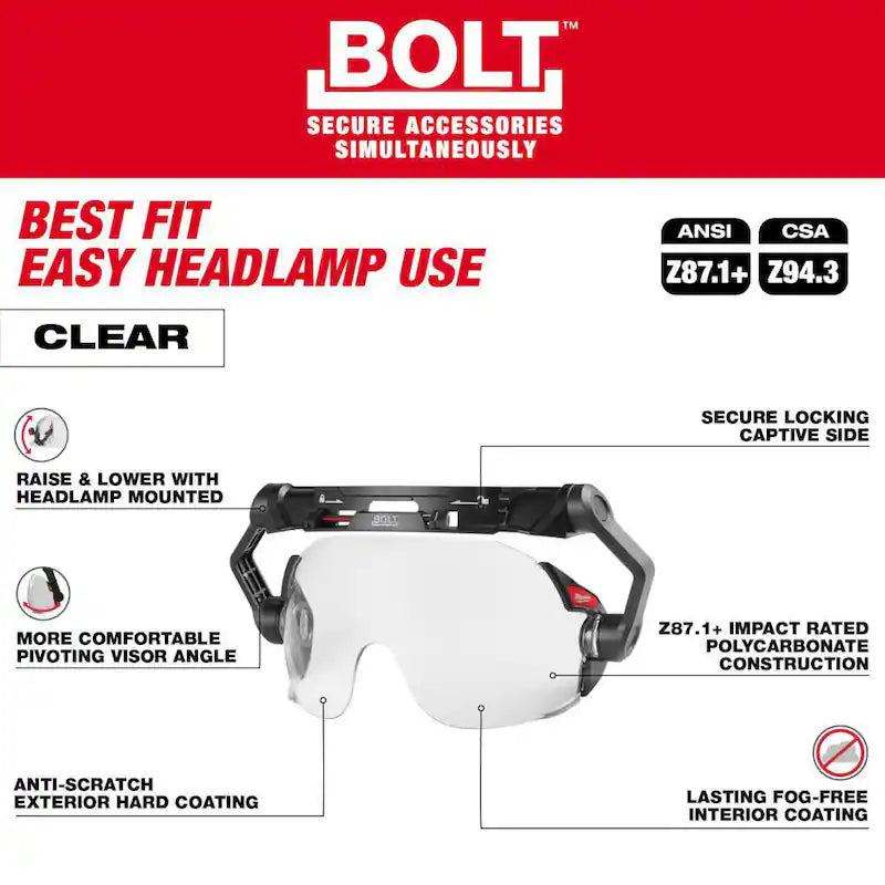 Clear Dual Coat Lens Eye Visor D36089