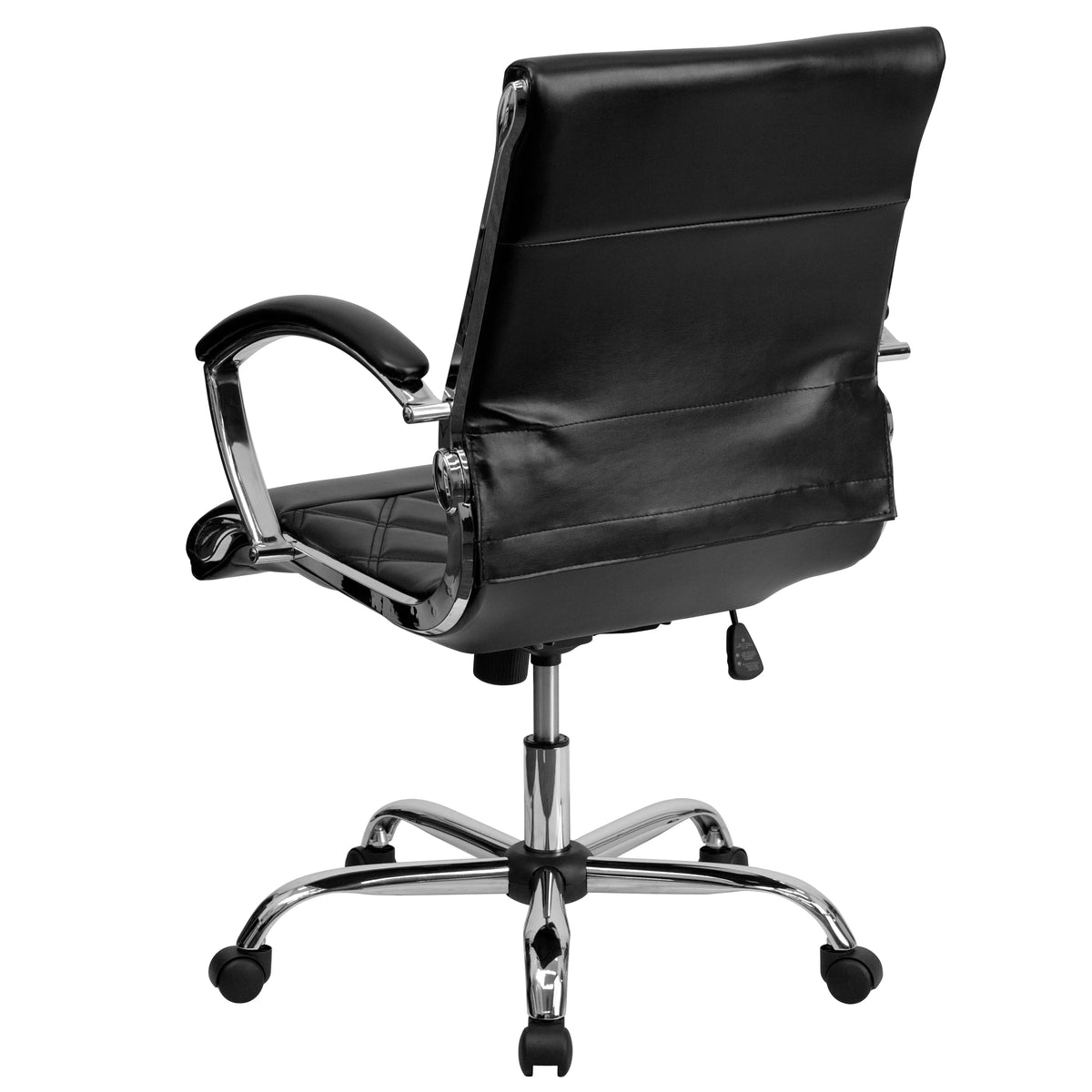 Black Leather Adjustable Swivel Office Chair C97584