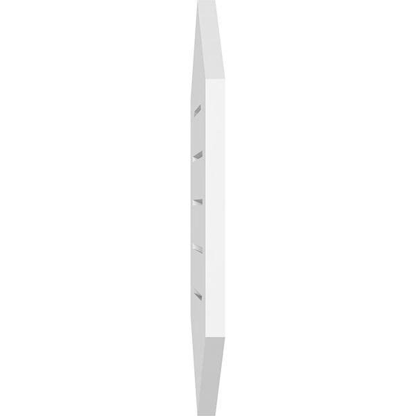 18x22W x 28x22H Vertical Peaked Surface Mount PVC Gable Vent O83582
