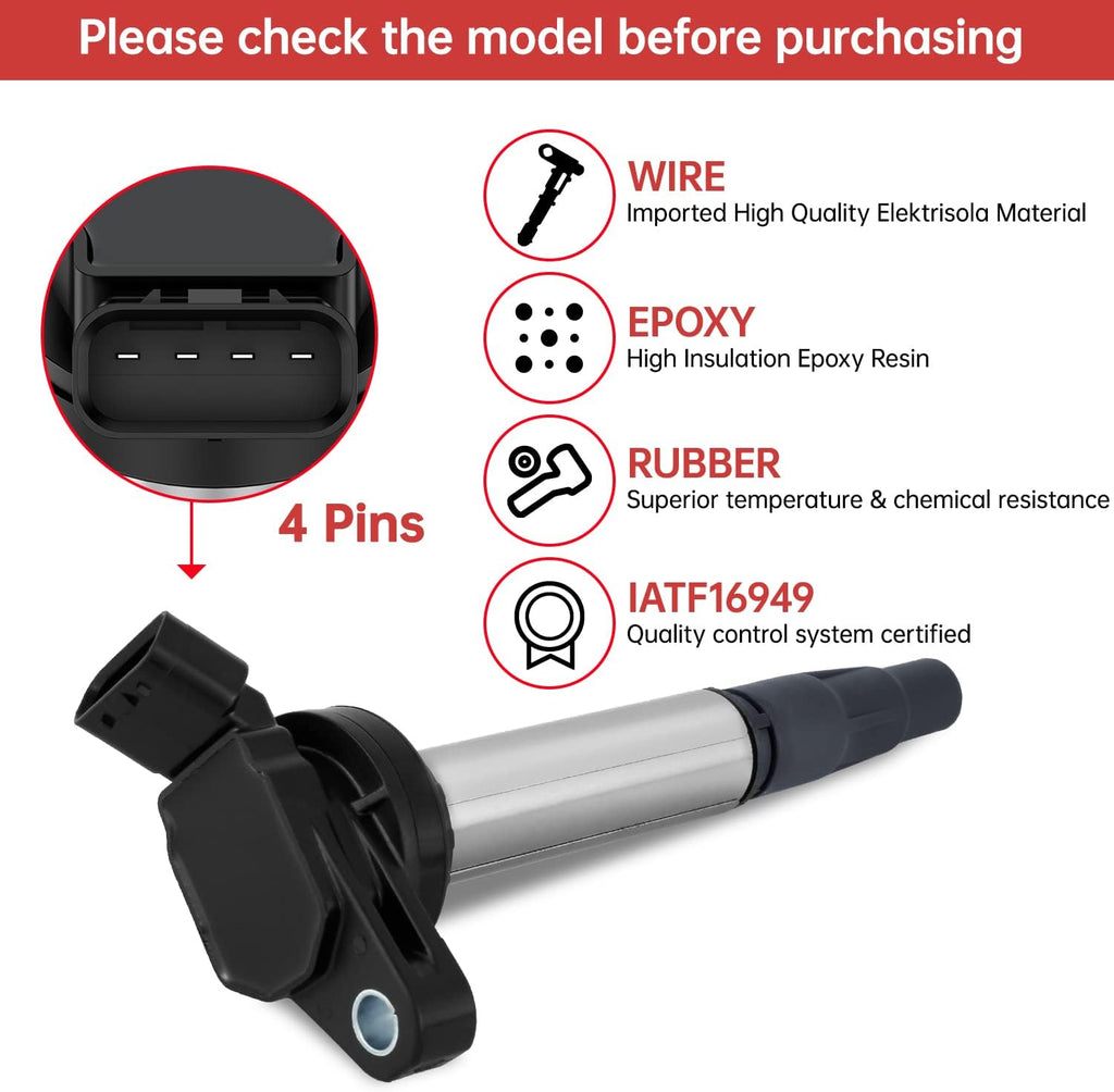 Ignition Coil Pack Set of 4 G9143