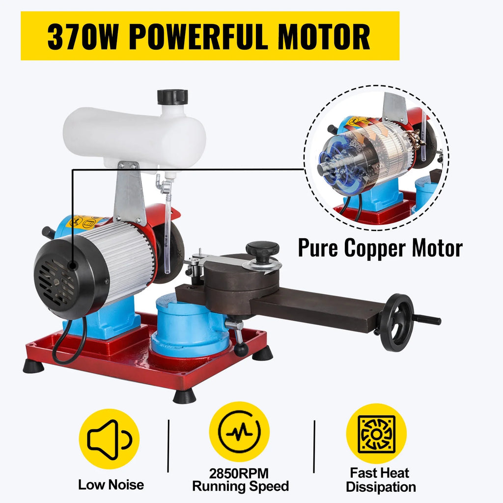 110V 370W Rotary Saw Blade Sharpener Machine with Water Tank I2408
