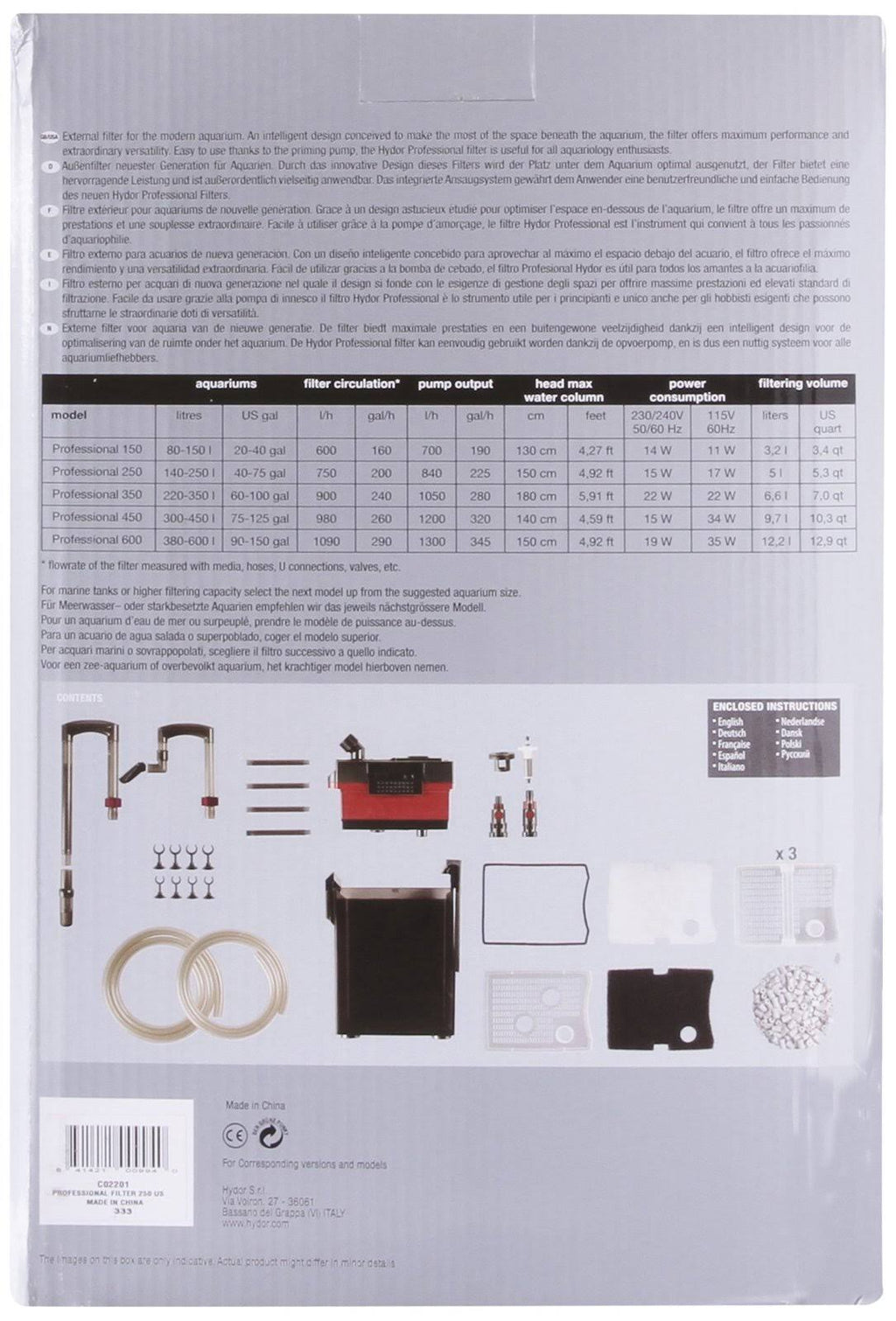 250 External Canister Filter B726165
