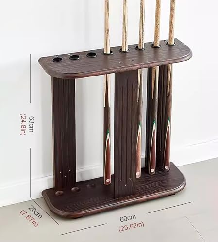 Light Brown Pool Cue Rack for 8 Sticks H7847