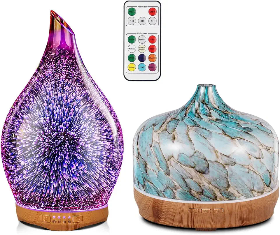280ml RoseGold Vase + Blue Giant Vase P628