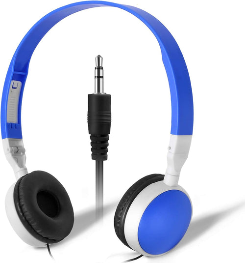 25 Pack Multi Color Foldable Headphones for School K523186