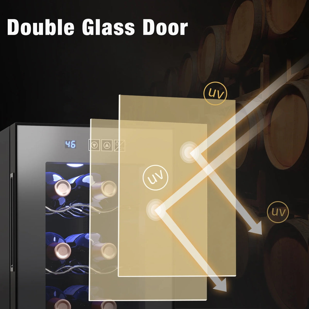 6 Bottle Wine Cooler with Digital Temperature Control R490179