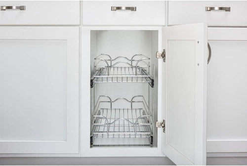 12 x 18 Inch 2-Tier Wire Pull Out Shelf O49018