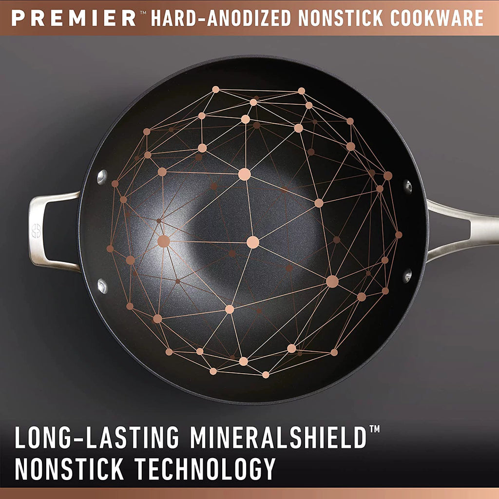 13-Inch Hard-Anodized Nonstick Deep Skillet with Lid T868511