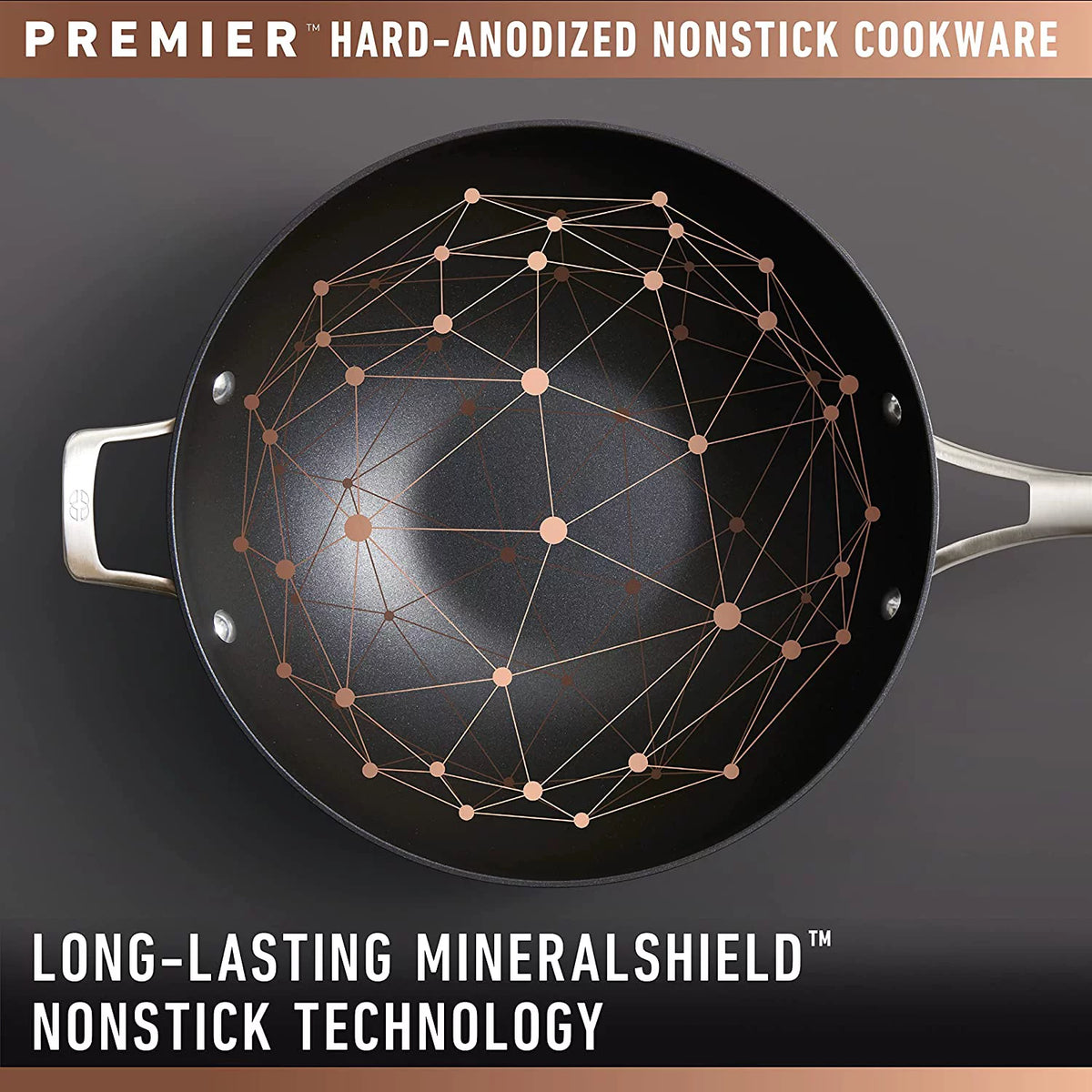 13-Inch Hard-Anodized Nonstick Deep Skillet with Lid T868511