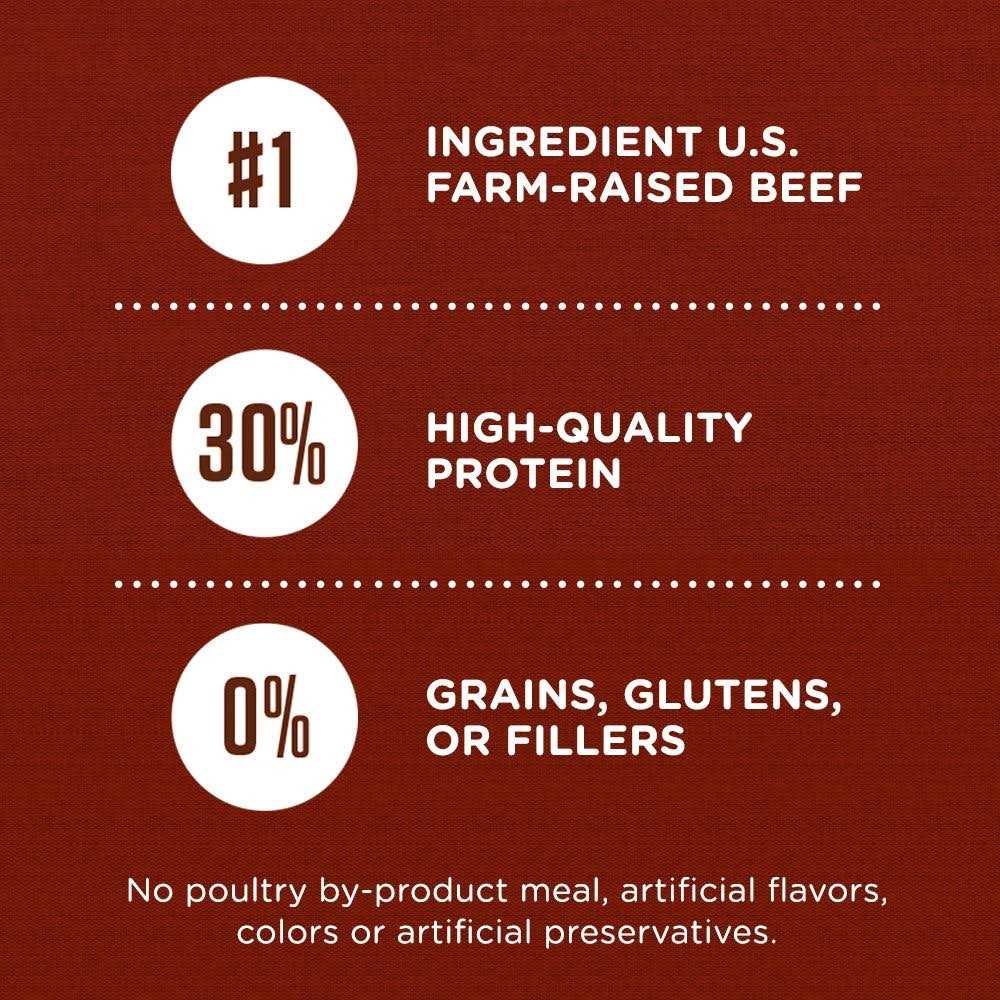 Natural Dry Dog Food with Beef G955