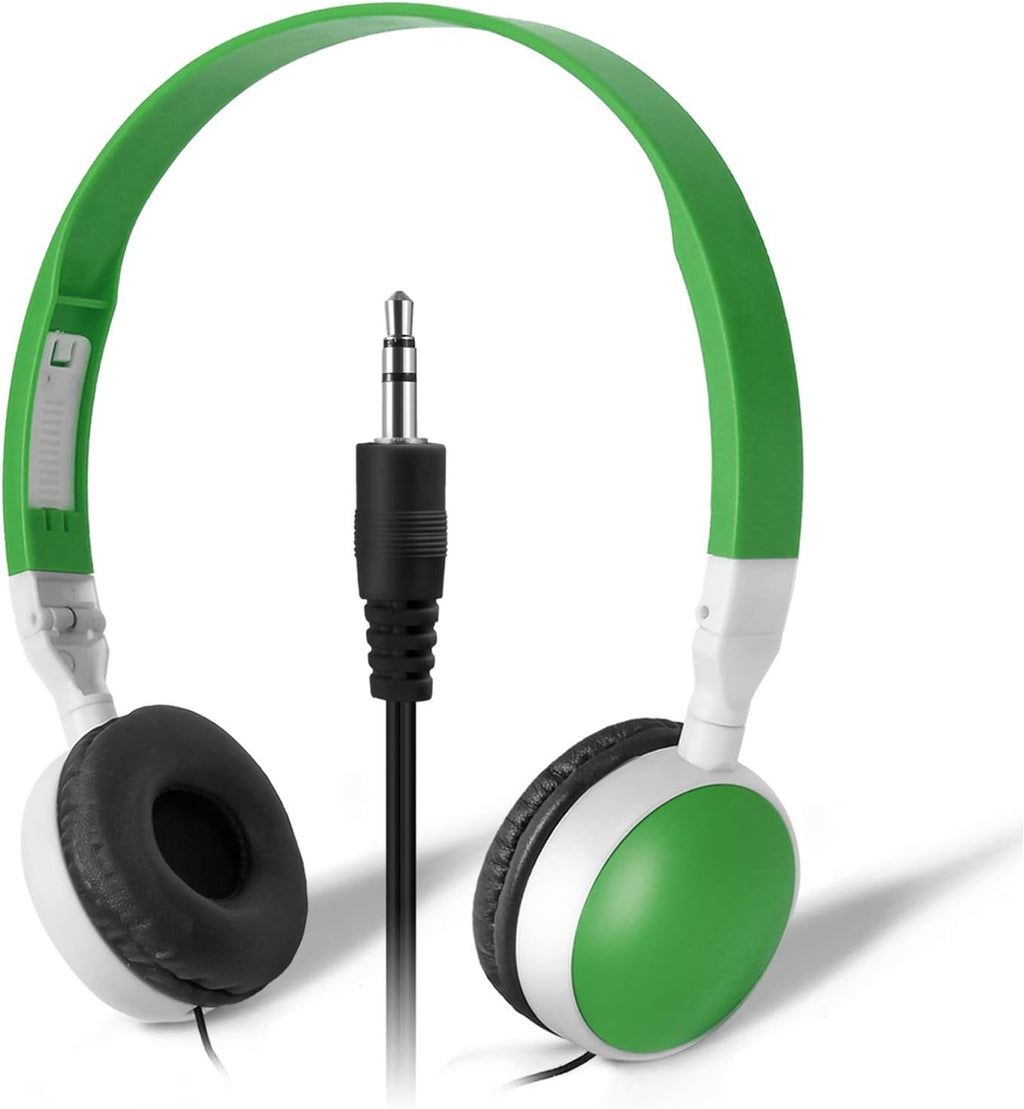 25 Pack Multi Color Foldable Headphones for School K523186