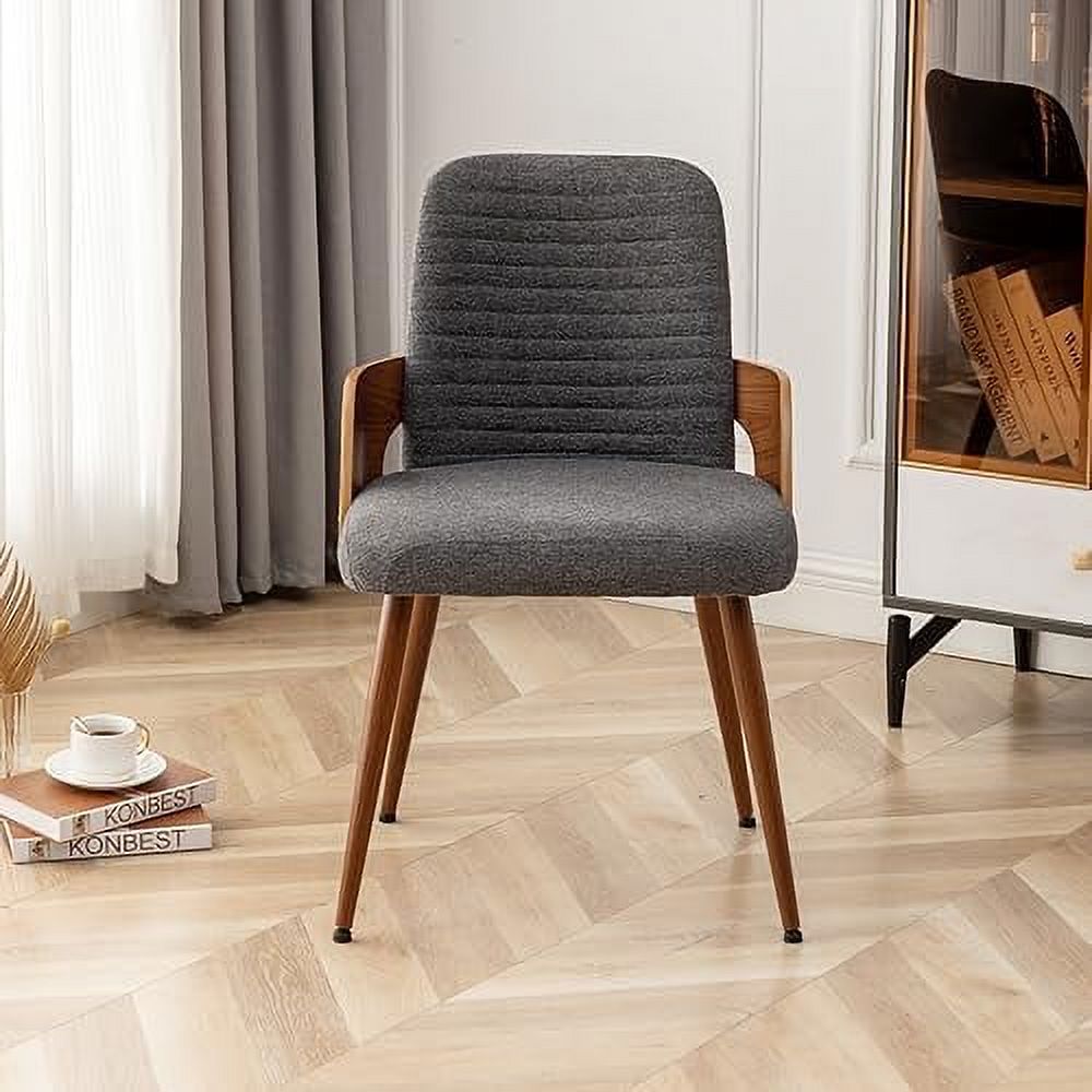 Dining Room Chairs Set of 2 Upholstered Faux Leather Metal Legs Armless W950142