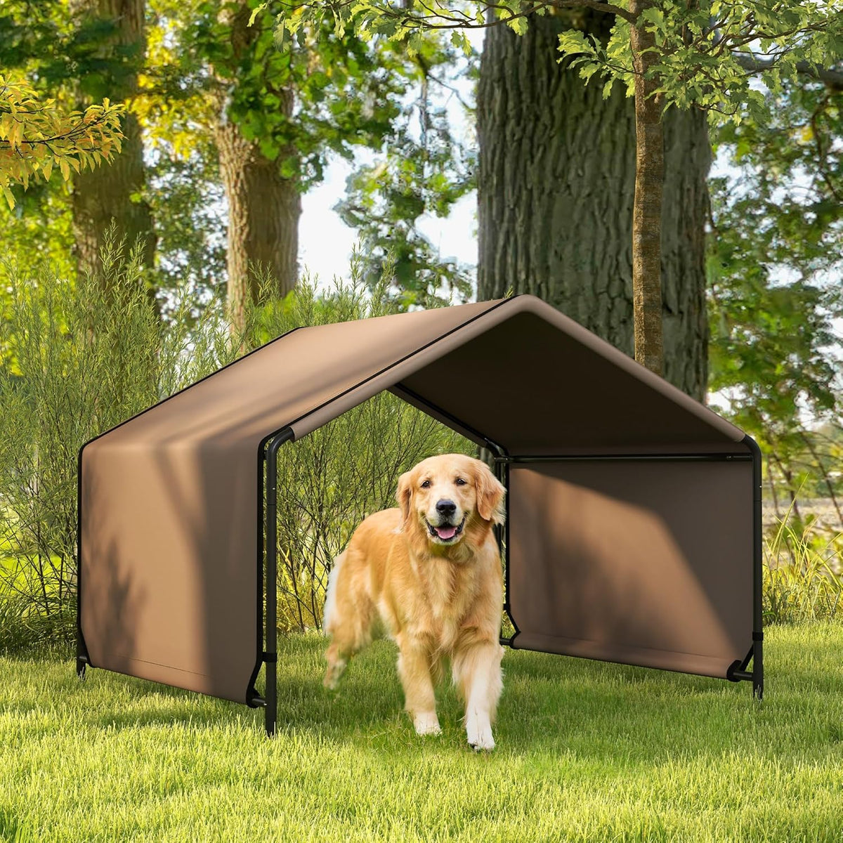 Brown Water Resistant Dog Tent X827