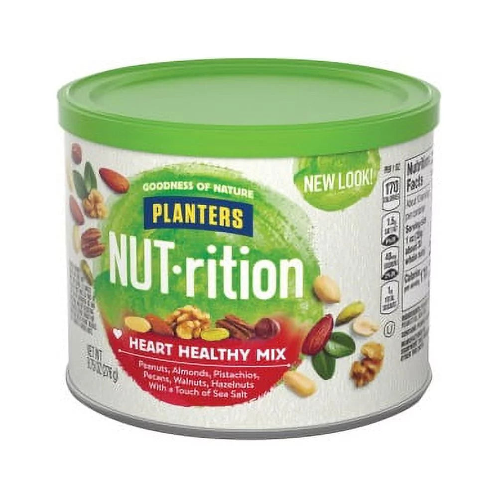 Heart Healthy Mix Almond Pecan Hazelnut Pistachio Peanut Walnut 9.75 oz X97160