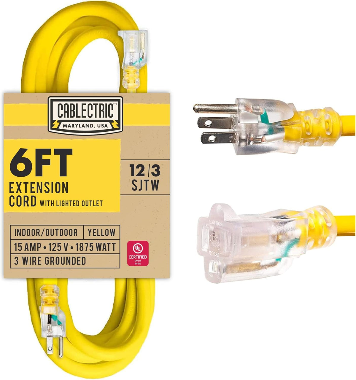 50 Ft 12 Gauge Heavy Duty Orange Extension Cord P685911