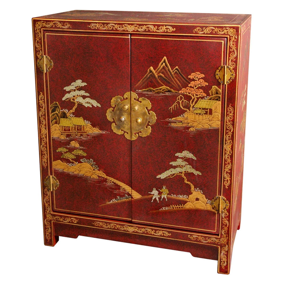 Red Lacquer Cabinet W739