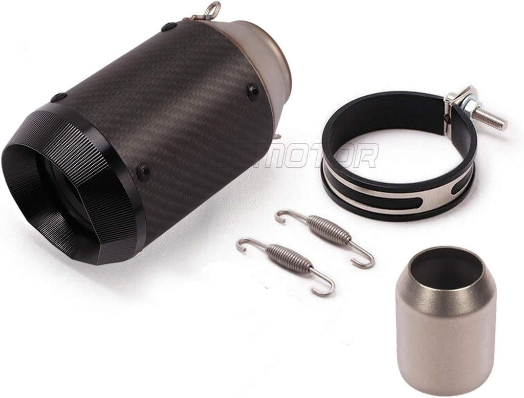 51mm Round Carbon Fiber Exhaust Muffler H980