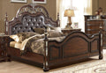 Dark Cherry Upholstered Queen Size Bed E2516