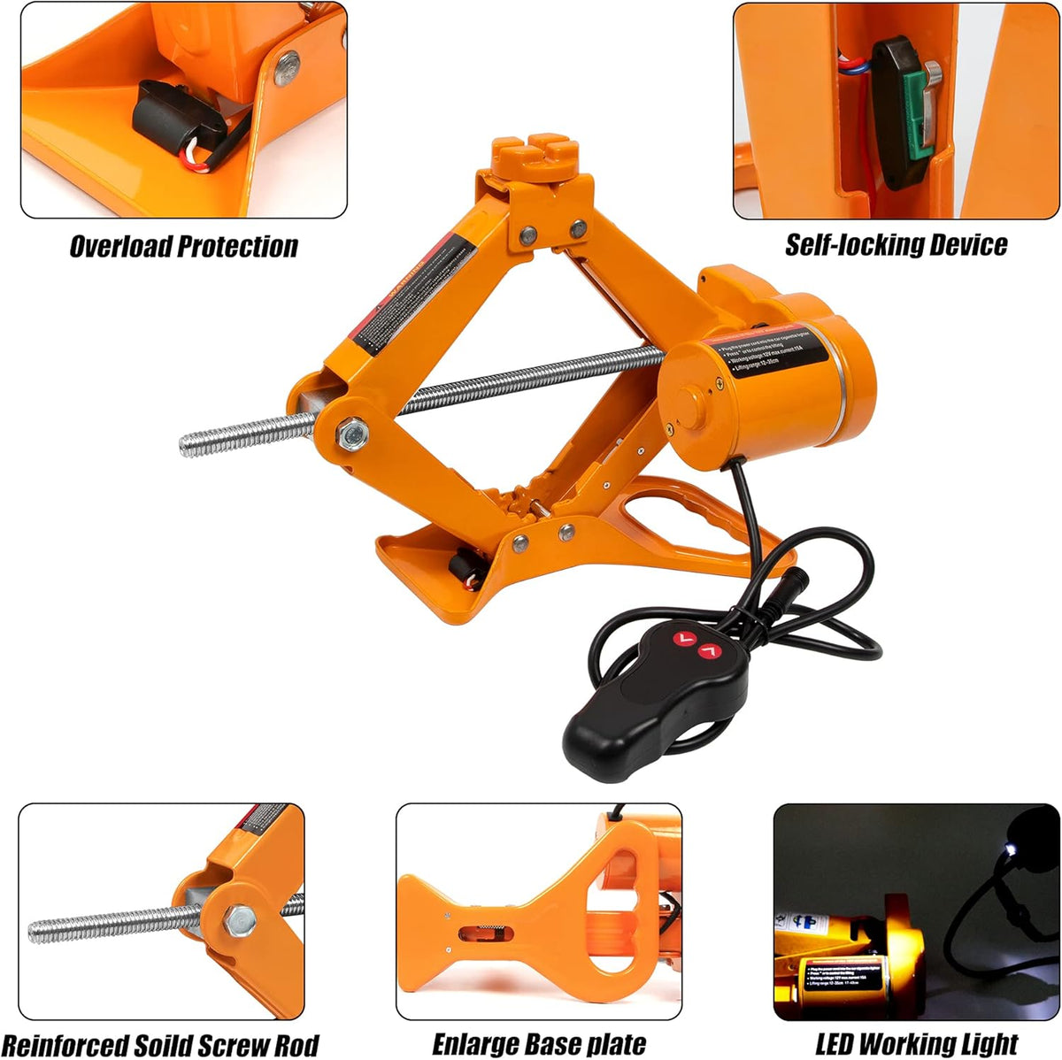 2 Ton Electric Car Jack Pack of 2 N43593