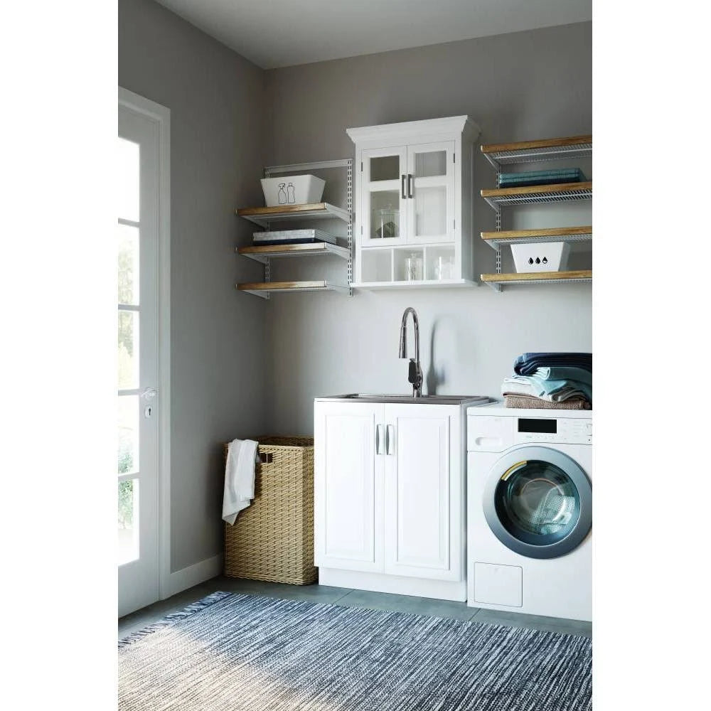 White Two-Door Bathroom Wall Cabinet N564632