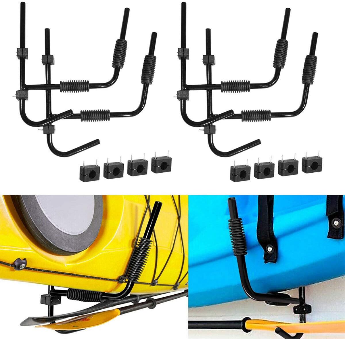 Steel Folding Kayak Storage Wall Mount Rack Pack of 2 L909686