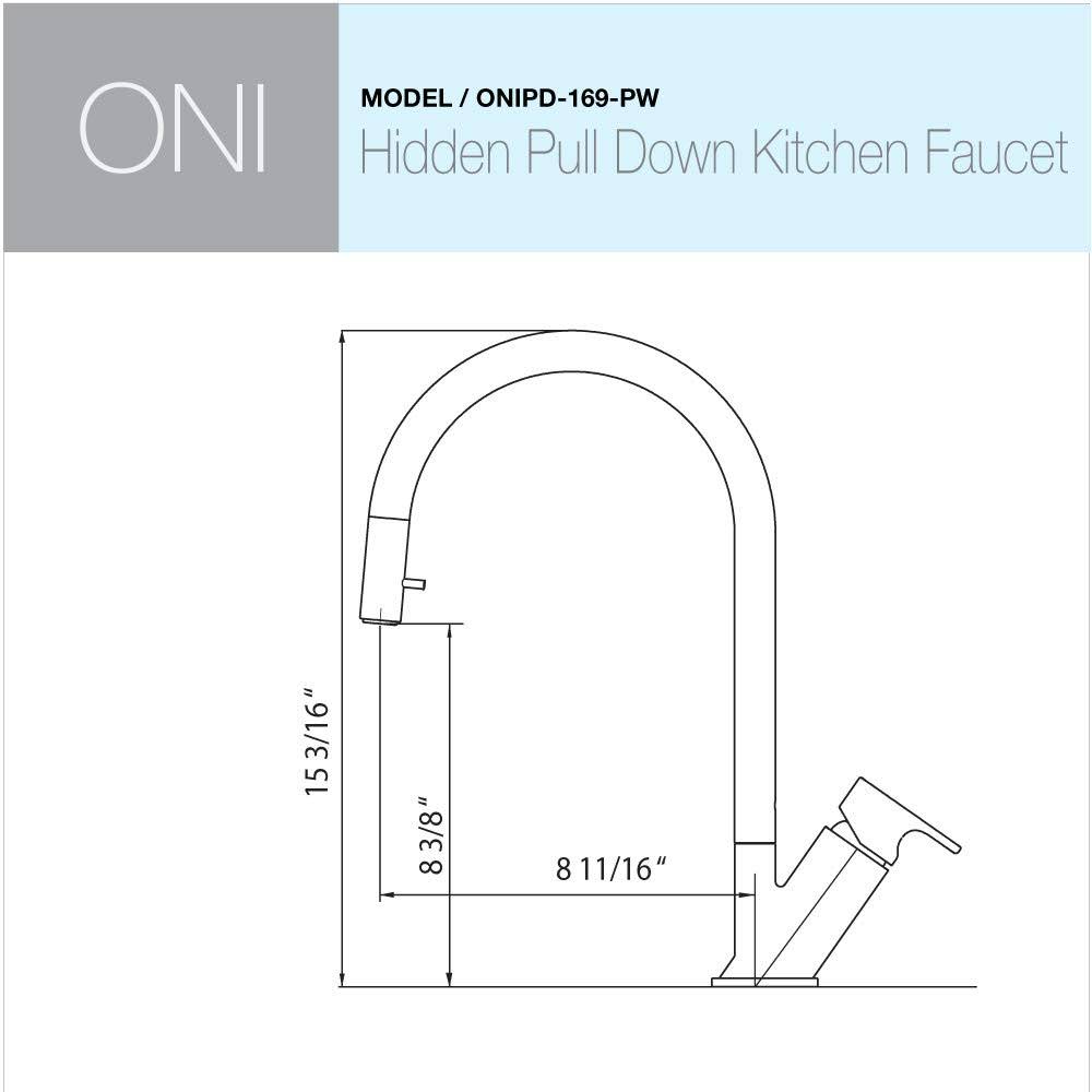 Pewter Pull Down Kitchen Faucet M889