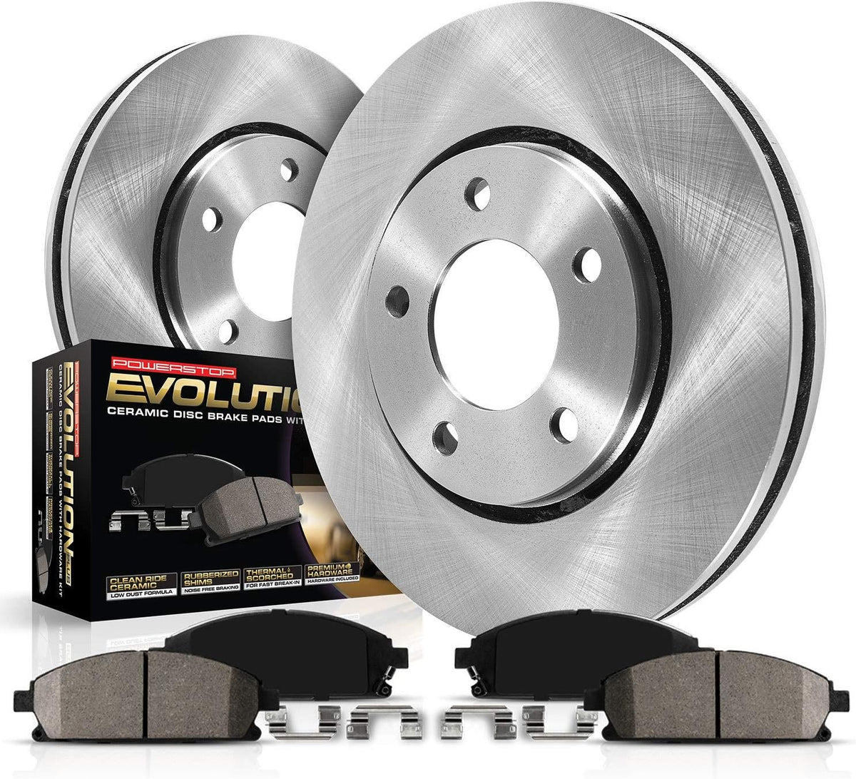 Front Brake Pad and Rotor Kit H610