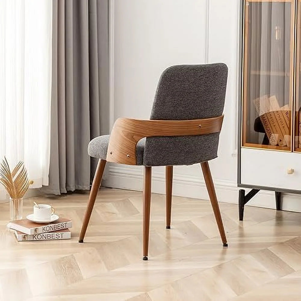 Dining Room Chairs Set of 2 Upholstered Faux Leather Metal Legs Armless W950142