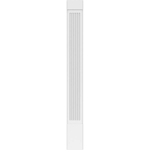 Fluted PVC Pilaster with Capital and Base (Pair) C5211