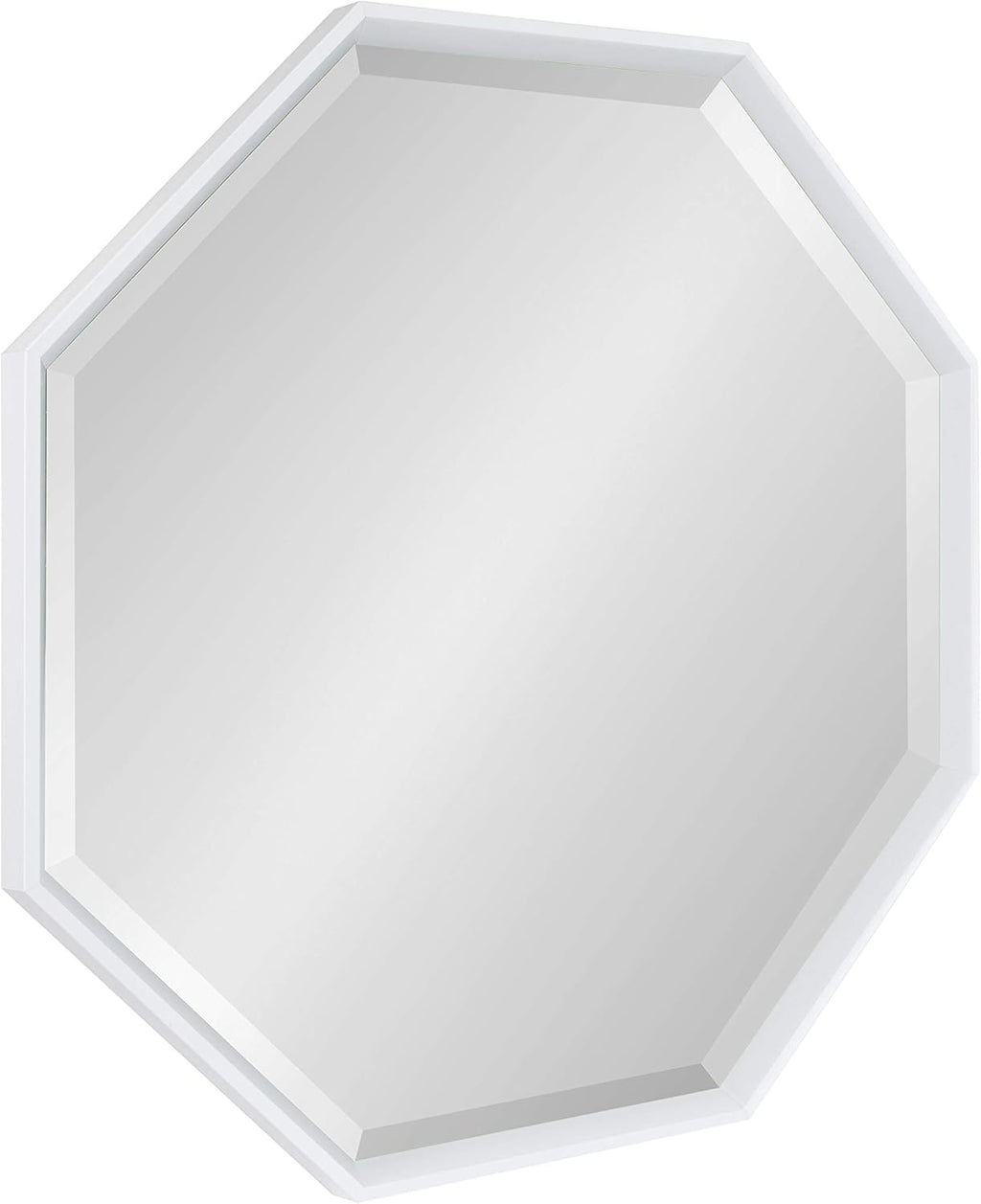 Large Octagon Frame Wall Mirror, 31.5 x 31.5, White L440807