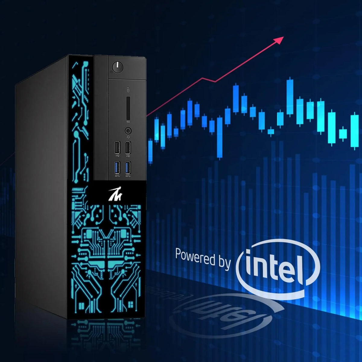 Restored Desktop PC Intel Core i5-6500, 16GB RAM, 120GB SSD, 2TB HDD, 4 LED Monitors, 2 Network Cards, Keyboard & Mouse Win 10 Pro R822471