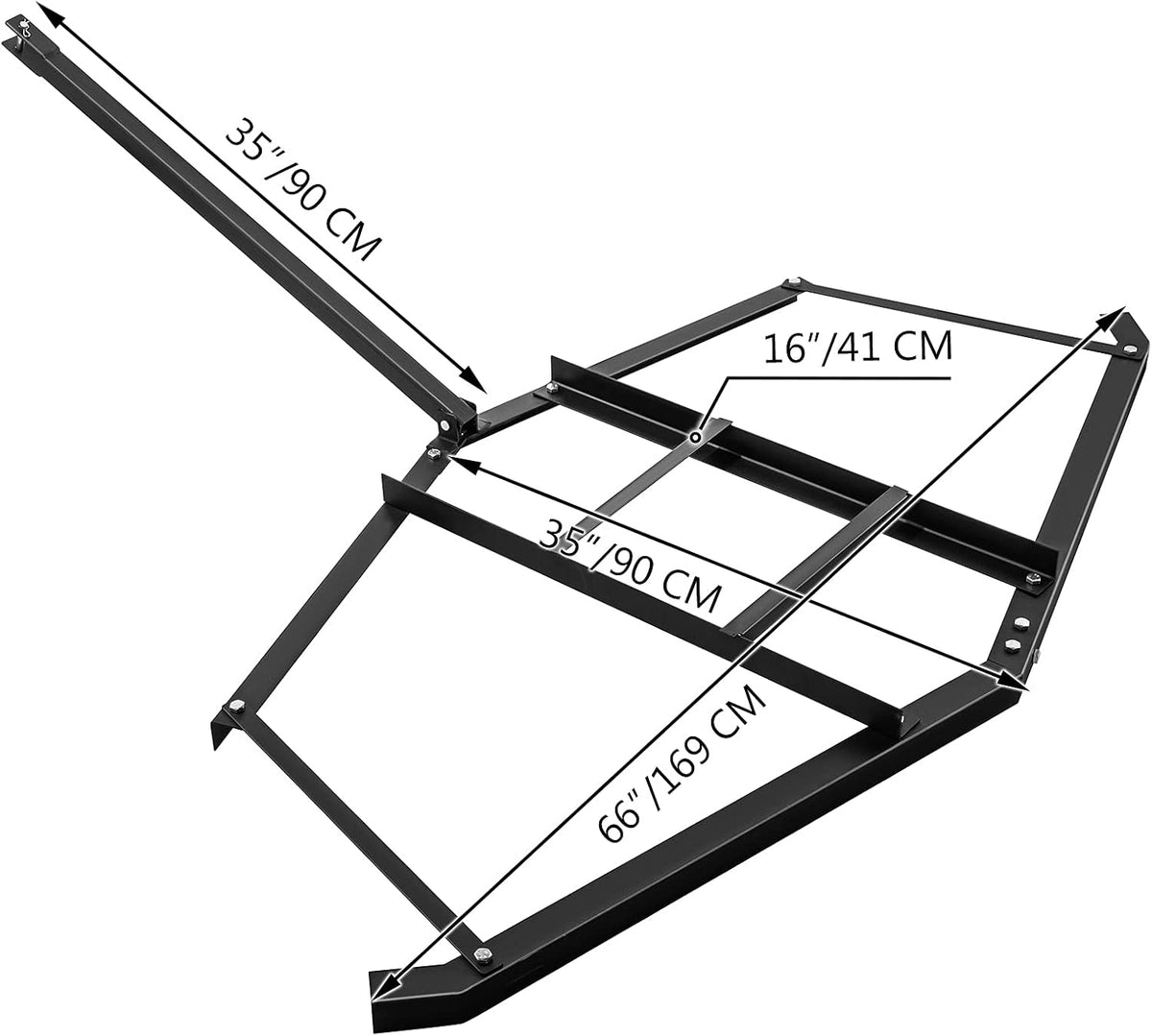 66" Width Tow Behind Steel Driveway Drag Harrow R56538