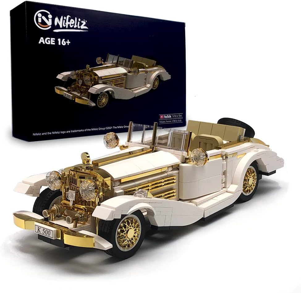 868 Pcs 1:14 Scale Retro Car Building Blocks Set M35777