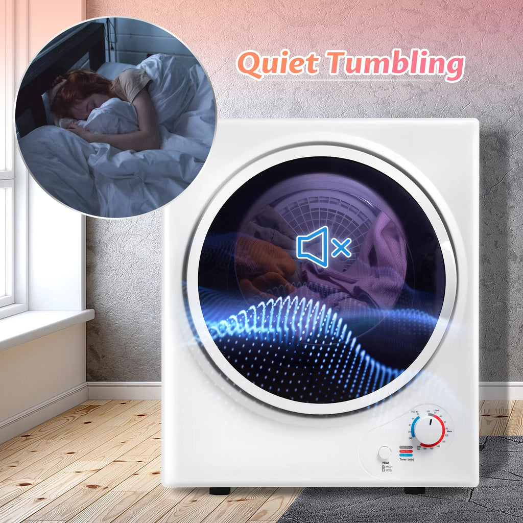 850W Portable Front Load Electric Clothes Dryer with 5 Drying Modes X407230