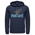 Navy Blue Pull Over Hoodie B509