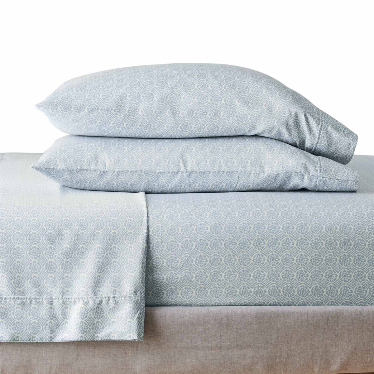 100% Cotton Sateen 300 Thread Count Queen Sheet Set W558