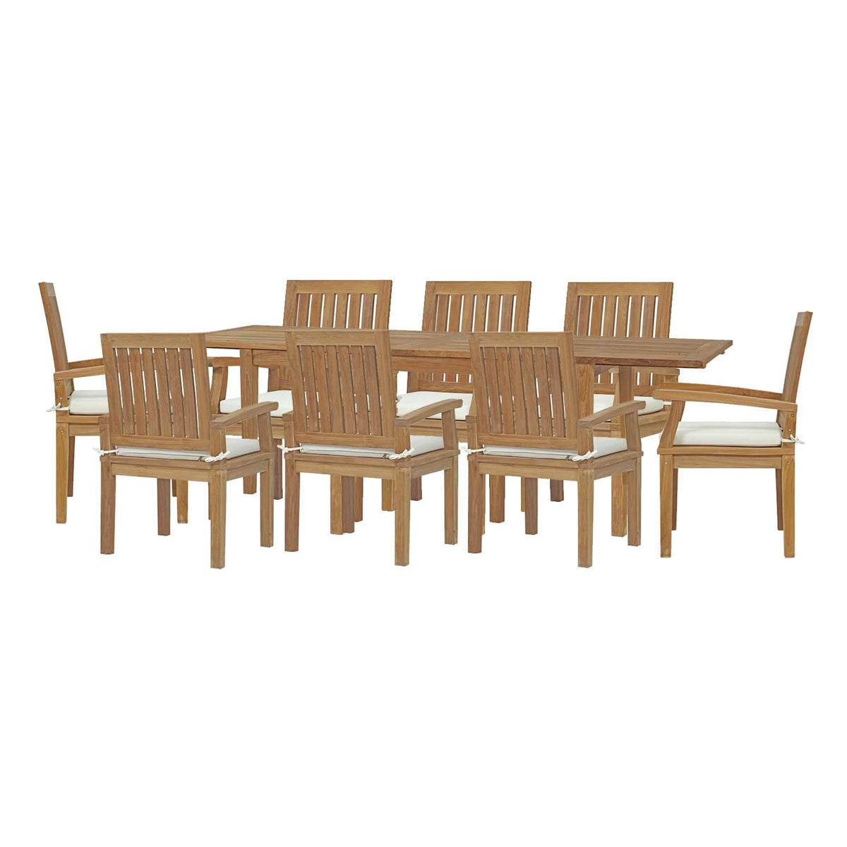 Brown Wood Dining Chair and Table Set J845841