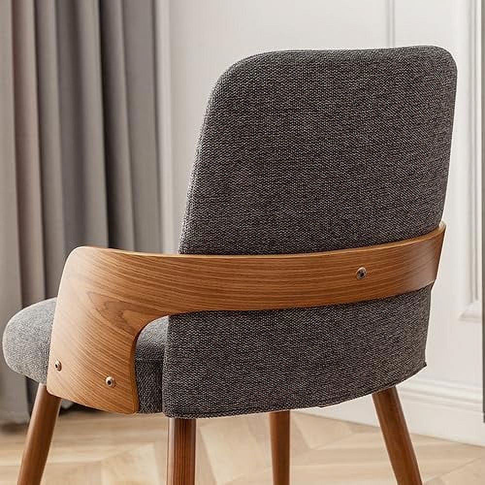 Dining Room Chairs Set of 2 Upholstered Faux Leather Metal Legs Armless W950142