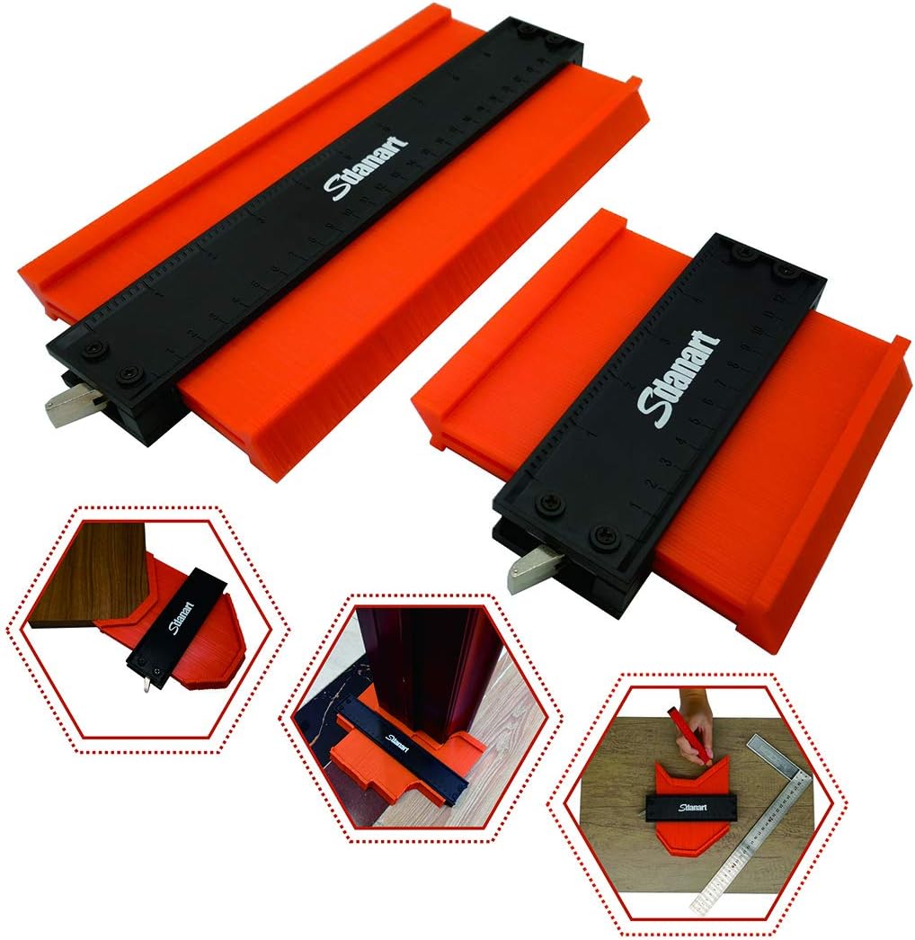 Contour Gauge with Lock, 10 Inch Profile Gauge Duplicator Tool Q70804