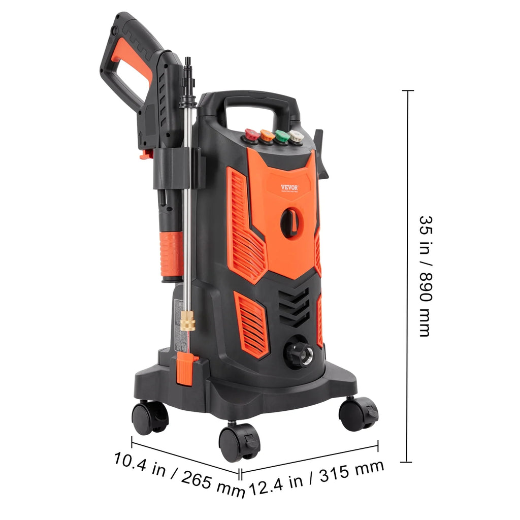 Electric Pressure Washer 2300 PSI 1.9 GPM Cold Water Wheeled N923