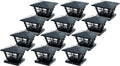 Black 12 Pack Solar Post Cap Light M755