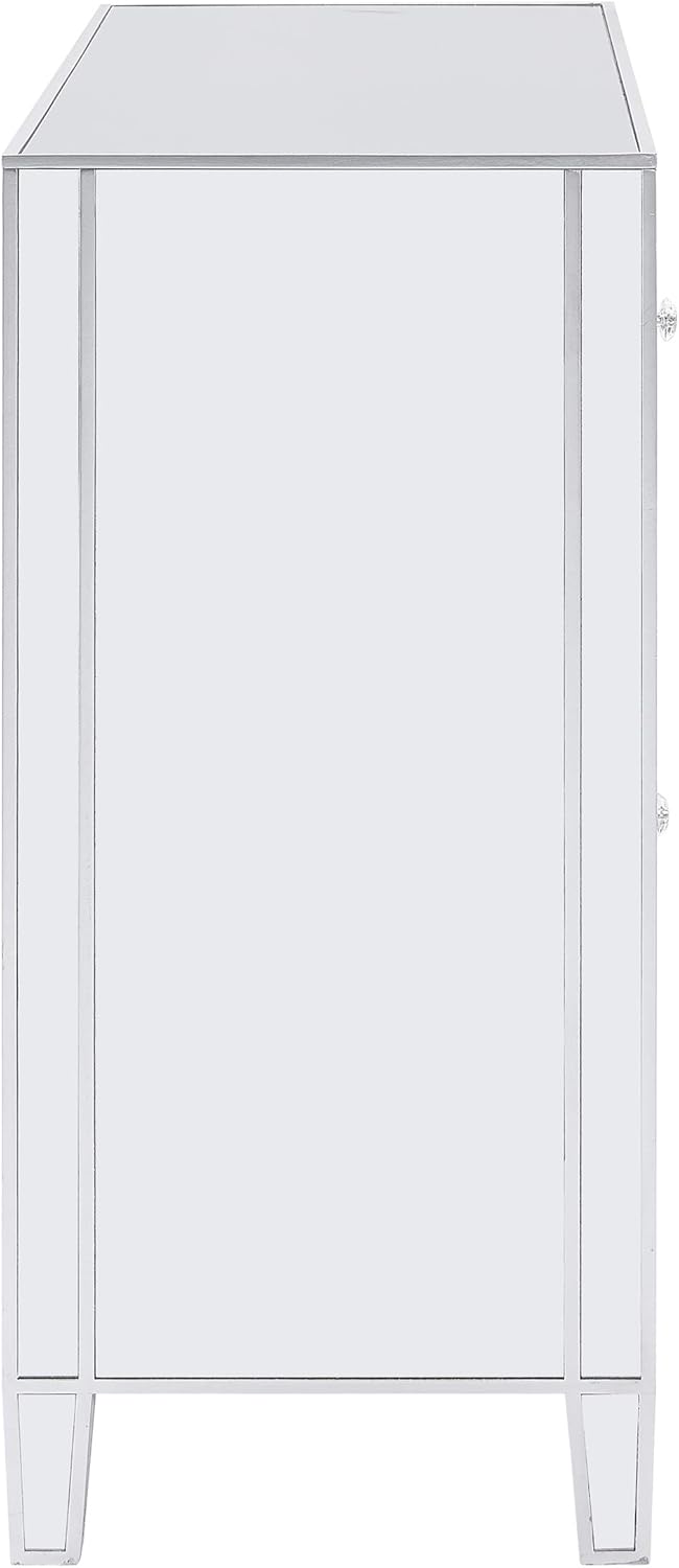 Mirrored Cabinet with Matte Silver Trim L446347