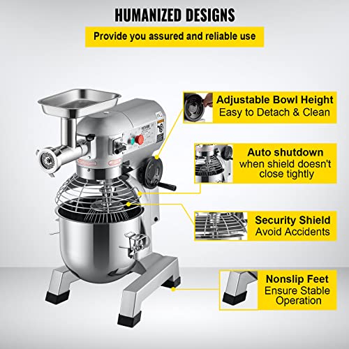 8.5Qt 450W Dual Rotating Dough Kneading Machine with Stainless Steel Bowl M876678