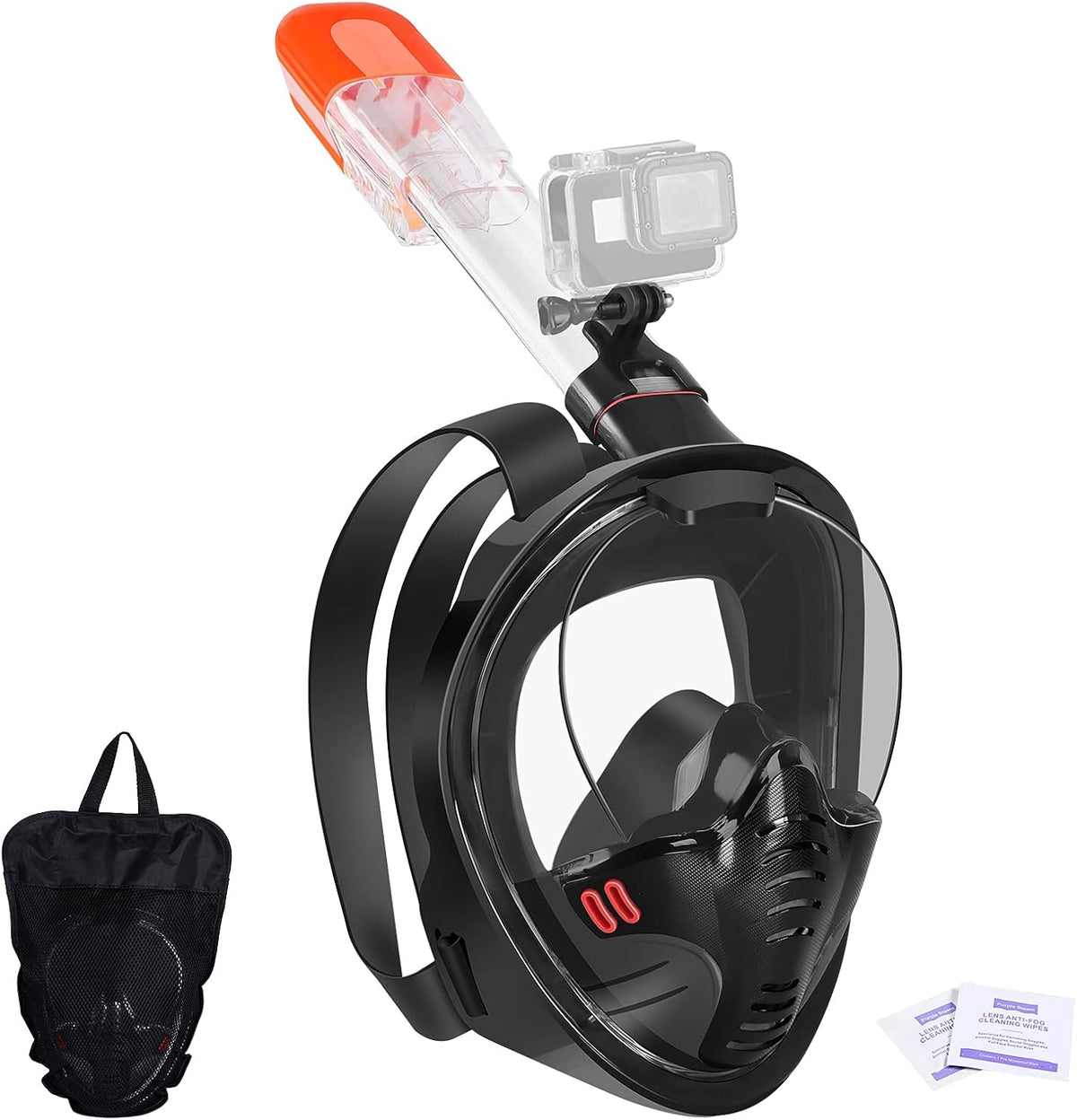 Full Face Snorkel Mask with Dry Top Breathing System Z639