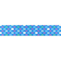 1/2 inch Mermaid Scales Polyester Webbing, 50 Yards, Blue G174