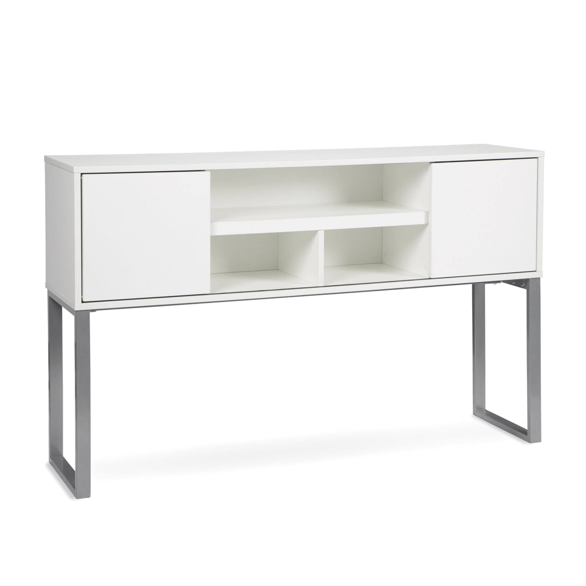 White Office Cabinet with Doors U4159