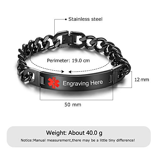 Stainless Steel Medical Alert Bracelets V3676