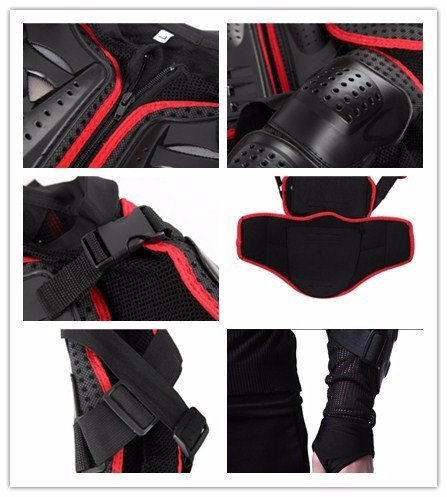 Motorcycle Full Body Armor Protective Jacket Guard ATV Motocross Gear Shirt P461490