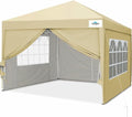 10'x10' Pop Up Canopy Tent with Sidewalls Z6252